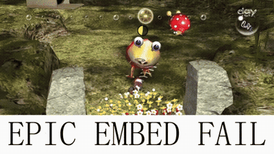 A Video Game Screen With The Words Epic Embed Fail GIF