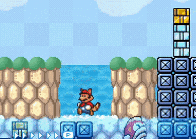 A Video Game Shows A Fox Sitting On A Rock In The Water GIF