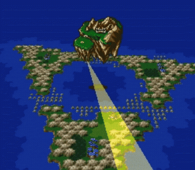 A Video Game Shows A Large Island In The Middle Of A Large Body Of Water GIF