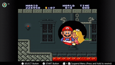 A Video Game Shows Mario And Princess Peach Kissing Each Other GIF