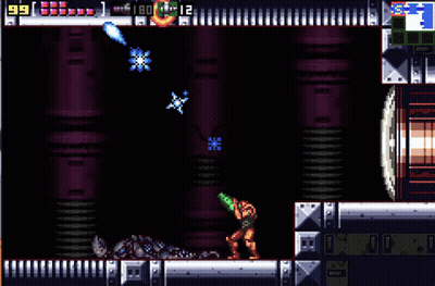 A Video Game With A Purple Background And A Score Of 86 GIF