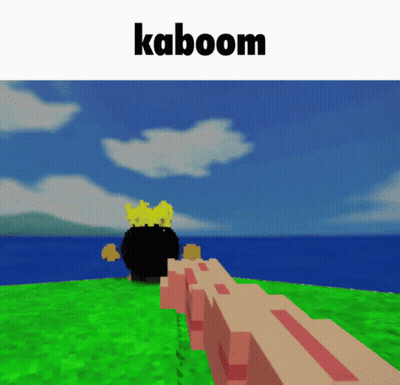 A Video Game With The Word Kaboom On The Top GIF