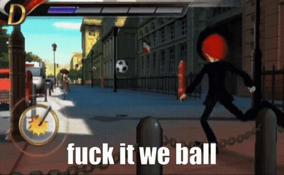 A Video Game With The Words Fuck It We Ball GIF