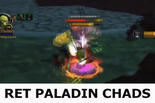A Video Game With The Words Ret Paladin Chads On The Bottom GIF