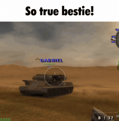 A Video Game With The Words So True Bestie On The Bottom GIF