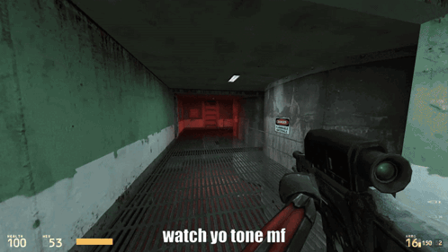 A Video Game With The Words Watch Yo Tone Mf GIF