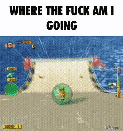 A Video Game With The Words Where The Fuck Am I Going On It GIF