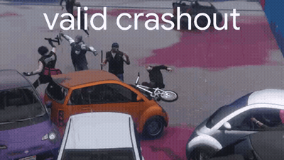 A Video Of A Car Crash With The Words Valid Crashout At The Top GIF