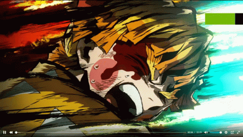 A Video Of A Cartoon Character Is Being Played On A Screen GIF