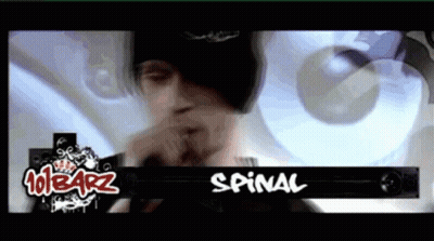 A Video Of A Man With The Name Spinal GIF