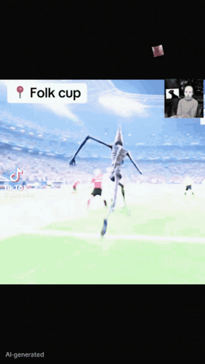 A Video Of A Soccer Game That Says Folk Cup On It GIF