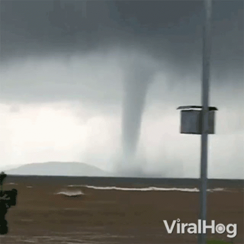 A Video Of A Tornado On A Beach Is Being Shared By Viralhog GIF