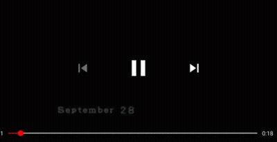 A Video Player Is Playing A Video With The Date September 28Th On The Screen . GIF