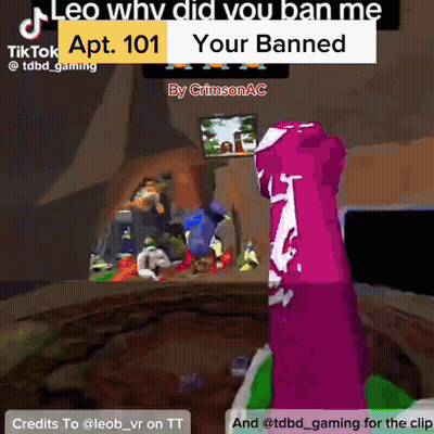 A Video That Says Leo Why Did You Ban Me And Your Banned GIF