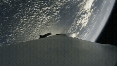 A View Of The Earth From Space With A Few Clouds GIF