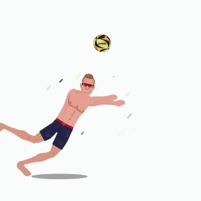 A Volleyball In An Ice Cream Cone With The Words Free Ice Cream Written Below It GIF
