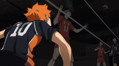 A Volleyball Player With The Number 10 On The Back Of His Shirt GIF