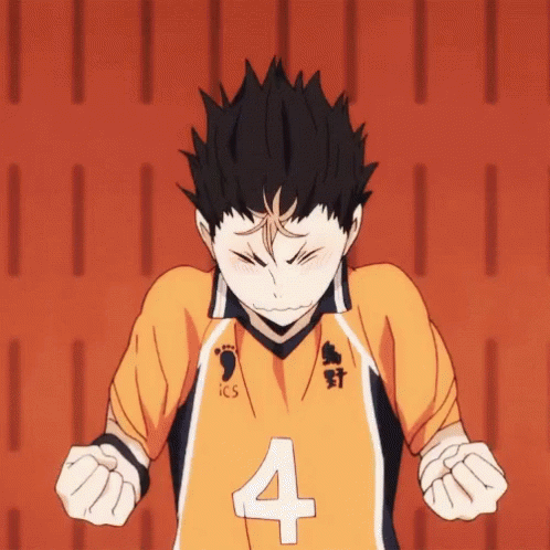 A Volleyball Player With The Number 4 On His Jersey GIF