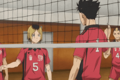A Volleyball Player With The Number 5 On The Back Of His Shirt GIF