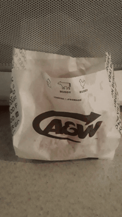 A&W Bag On Counter GIF