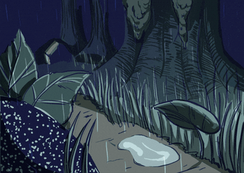 A Water Reflection Portal GIF