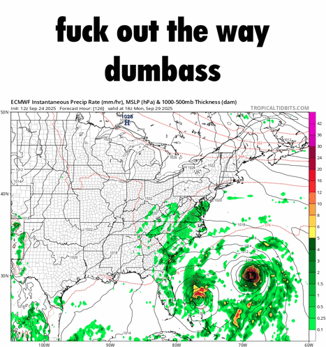 A Weather Map With The Words Fuck Out The Way Dumbass On It GIF