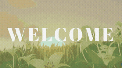 A Welcome Sign Is Displayed In A Video Game GIF