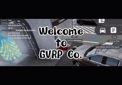 A Welcome To Gvrp Co. Message Is Displayed On A Computer Screen GIF