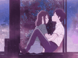 A Whisker Away Cuddling GIF