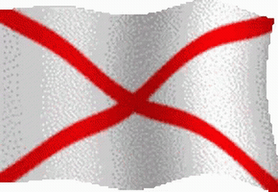 A White And Red Flag With A Cross On It GIF