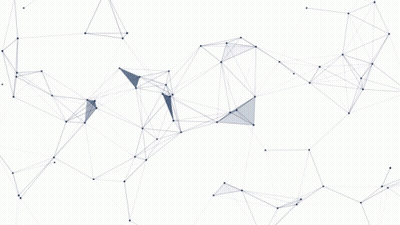 A White Background With Blue Lines And Dots GIF