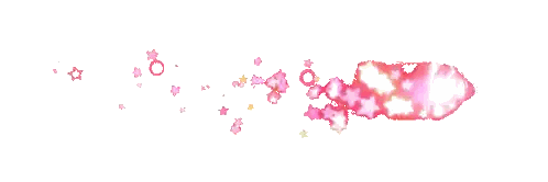 A White Background With Pink Stars And A Red Arrow Sticker
