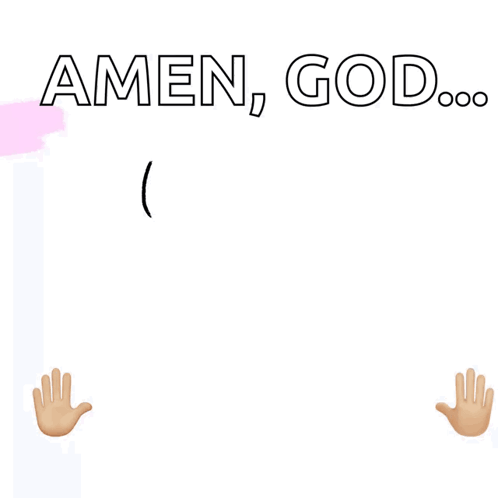 A White Background With The Words Amen God Are Enough GIF