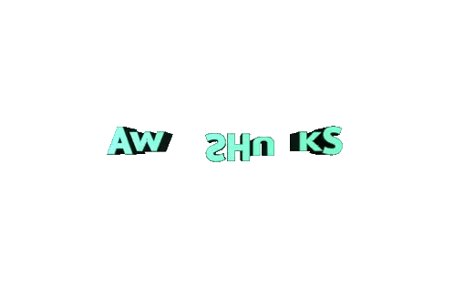 A White Background With The Words Aww 2Hnck 'S On It Sticker