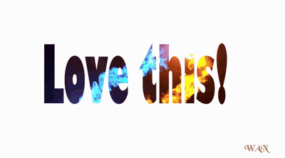 A White Background With The Words Love This GIF
