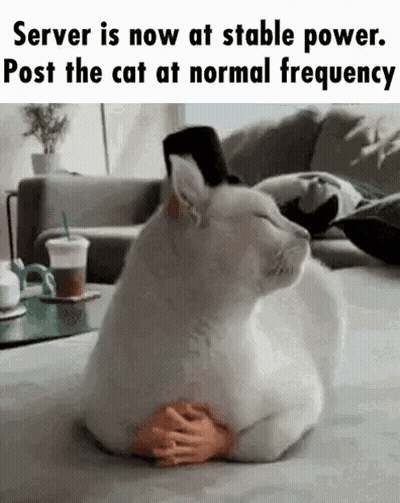 A White Cat Is Laying On A Couch With A Toy Hand On Its Feet . GIF