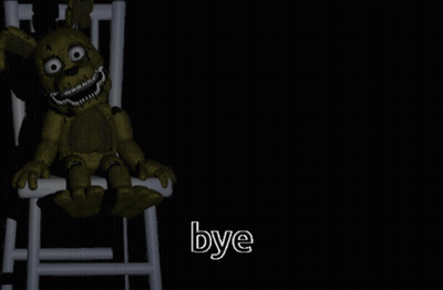 A White Chair With The Word Bye On The Bottom GIF