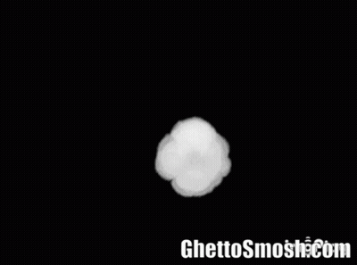 A White Cloud On A Black Background With Ghettosmosh.com Written On The Bottom GIF