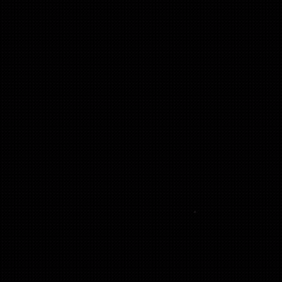 A White Cube With Three Yellow Slices Of Fruit On It GIF