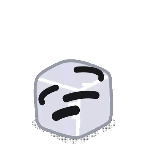 A White Dice With Black Dots On It Is Sitting On A Table . Sticker