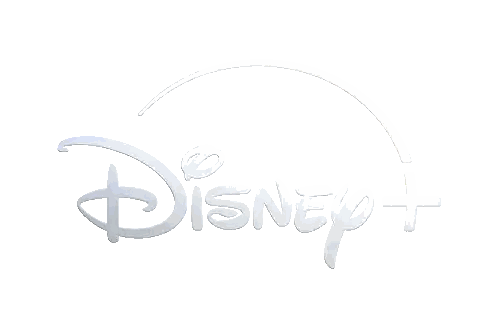 A White Disney Logo With A White Background Sticker