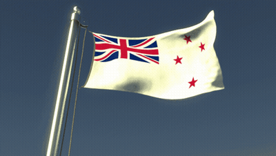A White Flag With Red White And Blue Stars GIF