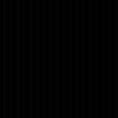 A White Silhouette Of A Bart Simpson Face With An Angry Expression And A Smile . GIF