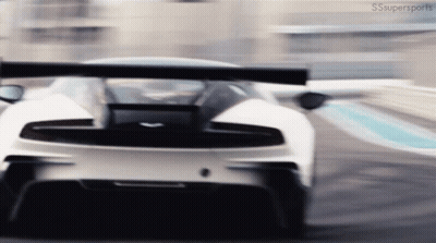 A White Sports Car Is Driving Down A Track With The Words Sssupersports Visible In The Corner GIF