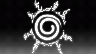 A White Swirl On A Black Background With Chinese Characters GIF