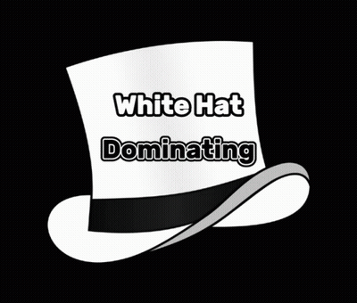 A White Top Hat That Says White Hat Dominating GIF