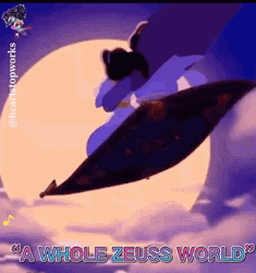A Whole New World Aladdin Zeus Meme GIF