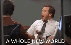 A Whole New World Shocked Chris Pratt GIF