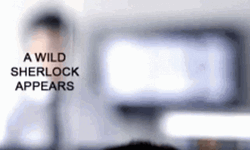 A Wild Sherlock Holmes Appears GIF