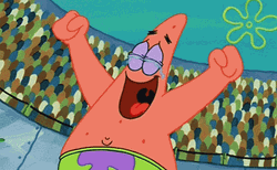 A Win Is A Win Patrick Star Rejoice GIF